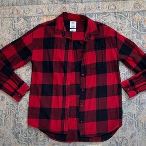 GAP Teen Red and Black Checkered Shirt